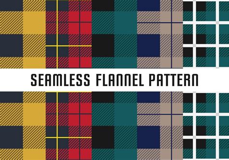 Seamless Flannel Pattern Easter 2020 Vector Art Flannel Seamless