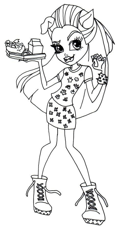 chibi monster high coloring pages   print