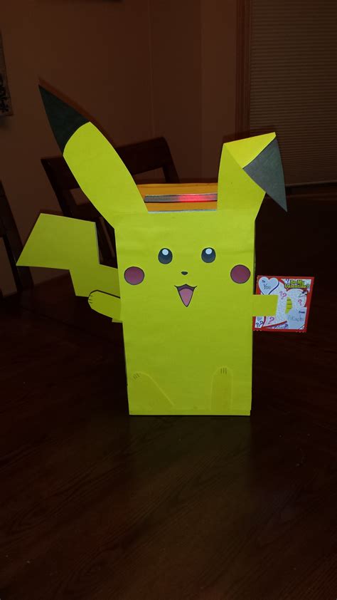 Pikachu Valentine Box Valentines Diy Kids Boys Valentines Boxes