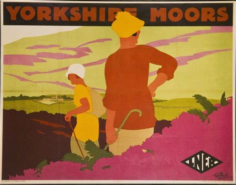 Yorlshire Moors Travel Posters Railway Posters Vintage Travel Posters