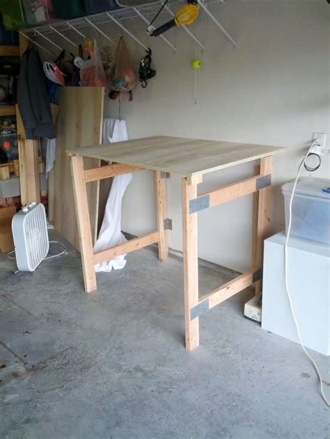 Make A Cheap Fold Down Workbench Sewing Room Inspiration Workbench