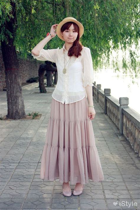 Natural Kei Peasant Skirt Dress Skirt Tulle Skirt Forest Style