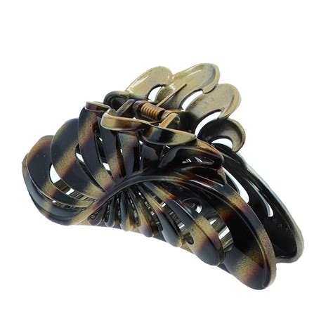Large hair claw clips for thick hair 4 pcs , strong hold perfect for women , barrettes for long hair , fashion accessories for girls , hair clamps clip 4 inch big hair claw for heavy hair (black , olive green , burlywood , dark pink ) 4.6 out of 5 stars. 5 inch Large Jaw Clip Hair Claw with leaf design (Motique ...