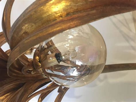 This accent floor lamp is glossy gold coloured but the brightness really comes from the two small bulbs tucked into each base. Palm Tree Floor Lamp Light Brass Gold Tropical Palm Beach ...