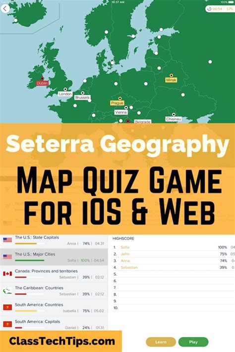 Seterra Geography Map Quiz Game For Ios And Web Class Tech Tips Map