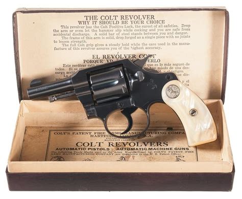 Exceptional Inscribed Colt Pocket Positive Double Action Revolver With