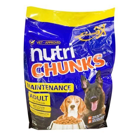 Nutri Chunks Maintenance Adult Beef Flavor Dog Food 5kg Fisher