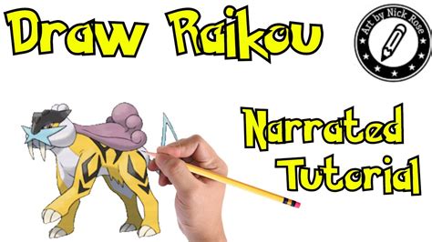 How To Draw Pokémon Legendary Raikou Drawing Tutorial Raikou Step