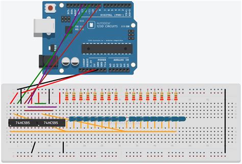 Driving 16 LEDs Using Only Three Pins Of An Arduino Tiemen