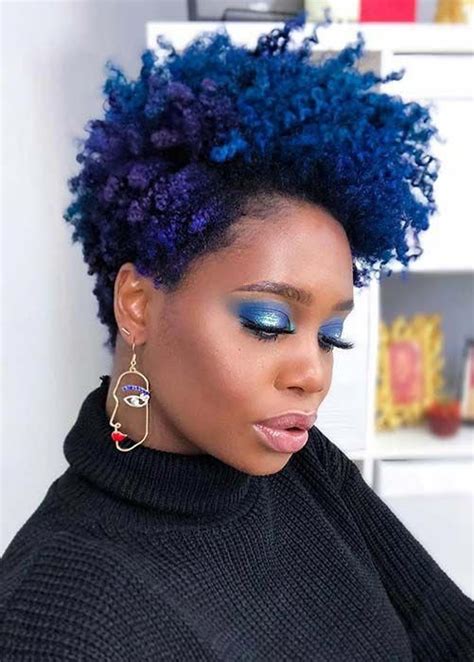 My natural hair color is light brown, but i some blacks do have natural blue and green eyes. Bold, Natural Blue and Purple Hair #naturalhairstyles ...