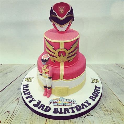 ： does not apply： material: Tonight red mega force power ranger 3rd birthday cake # ...