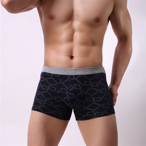 2019 Solid Classic Bamboo Mens Underwear Boxer Sexy Underwear Men