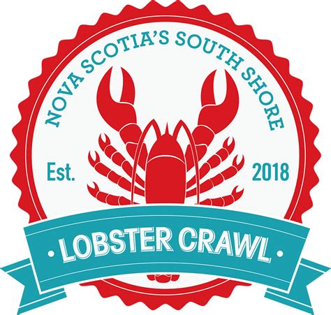 Nova Scotia Lobster Crawl Logo Maritime Painted Saltbox