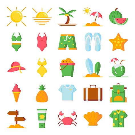 Summer Icons Pack 533914 Vector Art At Vecteezy
