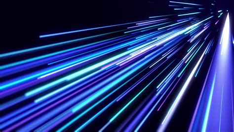 Abstract Motion Background Blue Light Streaks Moving Fast Stock