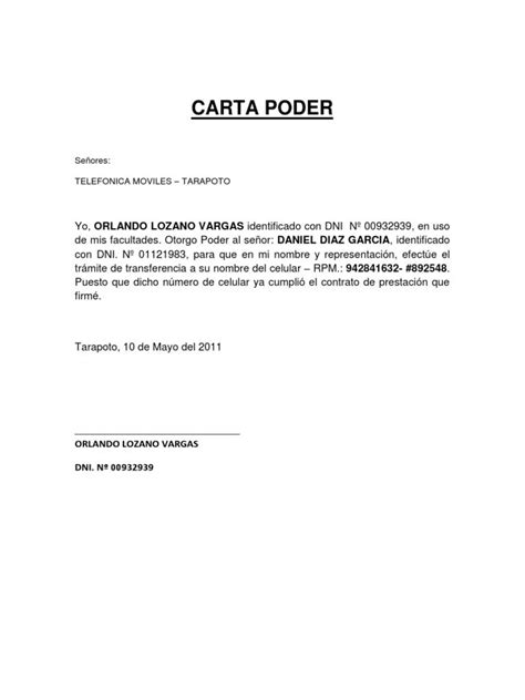 La carta poder administrativa es una carta que se le asigna a una persona para resolver asuntos mercantiles o comerciales. Pin de cecilia vilches en Hogar | Modelo carta, Cartas ...