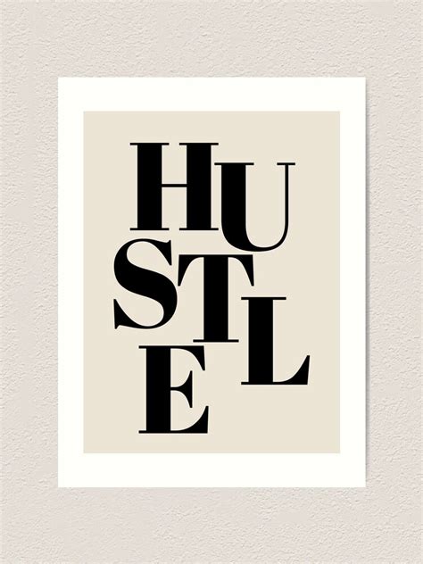 Hustle Art Print Office Decor Office Wall Art Hustle Poster Hustle