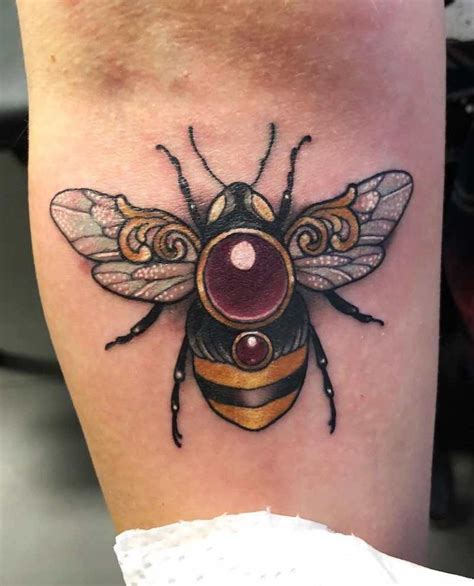 The Best Bee Tattoos Tattoo Insider Vintage Bee Tattoo Bee Tattoo