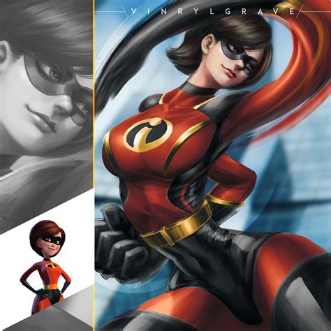 The Incredibles 24 Elastigirl Kevin Tan Vinrylgrave On