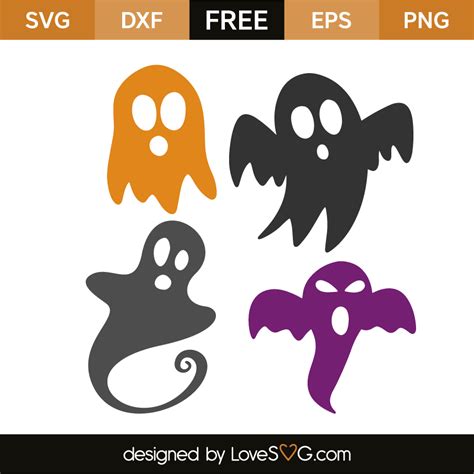 1274 Halloween Ghost Svg Svgpngeps And Dxf File Include
