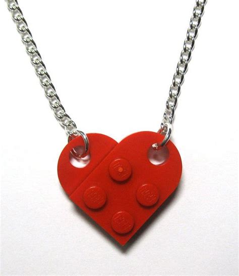 Lego Heart Necklace By Wholegeek Cute Ts For Friends Lego
