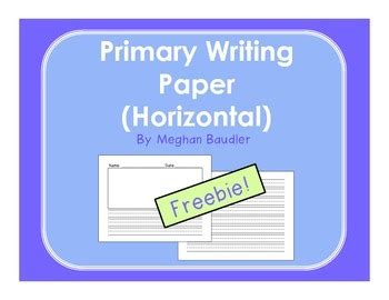 There are so many uses for this writing page from creating a story with illustrations to making a science observation. Primary Writing Paper with Illustration Box and Lines by Meghan Snable
