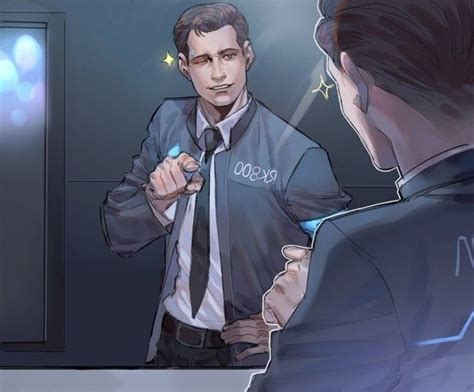 Detroit Become Funnymemes • Dbh • Conner Looks In The Mirror