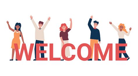 Welcome Concept Team Of People Stock Illustration Download Image Now