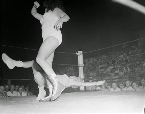 Women Wrestling At Borleske Stadium July 24 1957 The Fabulous Moolah