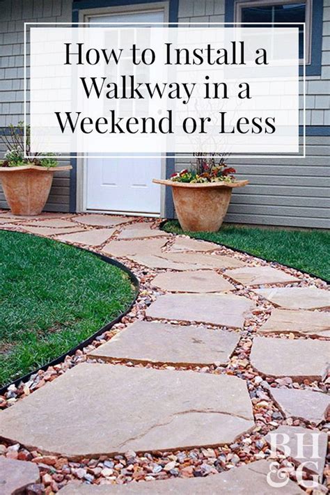 Whether you have a small front yard, flower bed. 3 Walkway Designs You Can Easily Install Yourself | Backyard walkway, Walkway design, Walkway ...