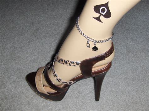 qos anklet with tattoo christian louboutin pumps christian louboutin queen of spades