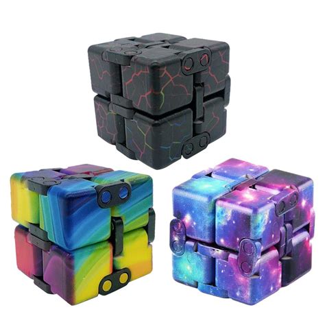 New Yellow Infinity Cube Fidget Toys For Stress Relief Infinity Cube