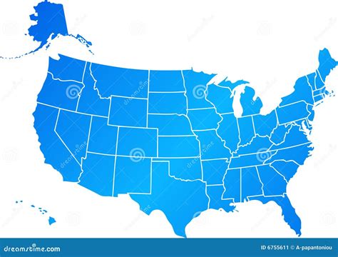 Blue United States Stock Image Image 6755611