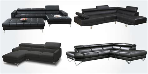 15 Best Leather Sectional Sofas In Black With Genuine Leather 1280x640 