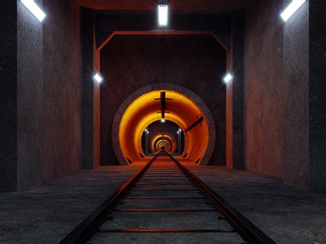 Railway Tunnel 3d Model By Murtazaboyraz