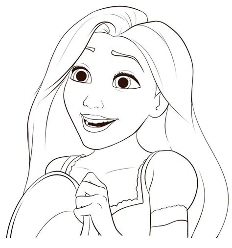 Printable coloring pages of rapunzel and pascal from disney's tangled, available in png and pdf format! rapunzel coloring pages | Minister Coloring