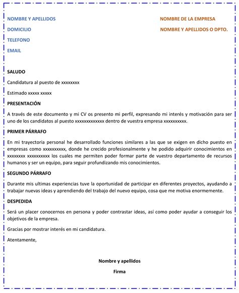 Carta De Presentacion Laboral Formatos Y Ejemplos Word Para Imprimir