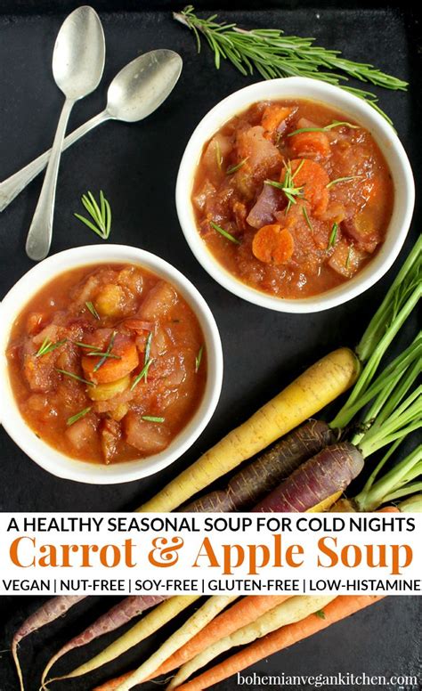 5 out of 5 stars. Seasonal Vegan Carrot Soup | Recipe | Vegan recipes, Apple ...