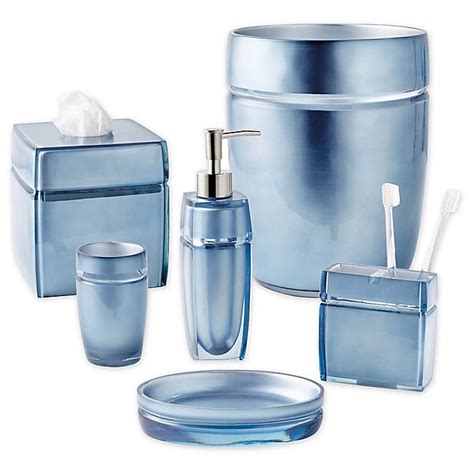 Navy Blue Glass Bath Accessories Glass Designs