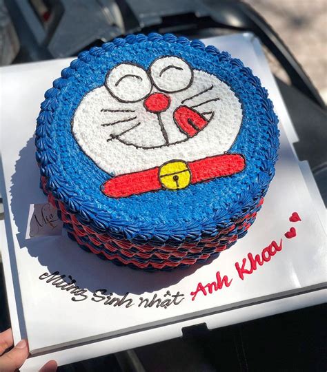 Mẫu Bánh Kem Vẽ Hình Doraemon Tiệm Bánh Miacake Đà Nẵng