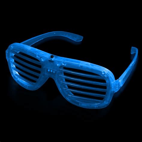 blue led slotted glasses