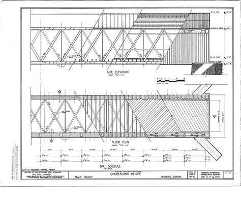 Measured Drawings 6 Data Pages 5 Covered Bridges How To Plan