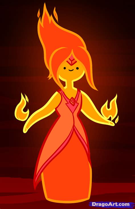 Fin keys for open doors, use your fire with measure (it's limited!). Image - How-to-draw-the-flame-princess-flame-princess-from ...