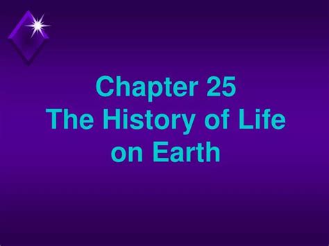 Ppt Chapter 25 The History Of Life On Earth Powerpoint Presentation