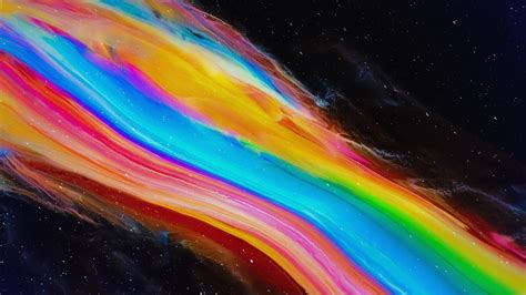 Rainbow Path In The Space Wallpaper Backiee