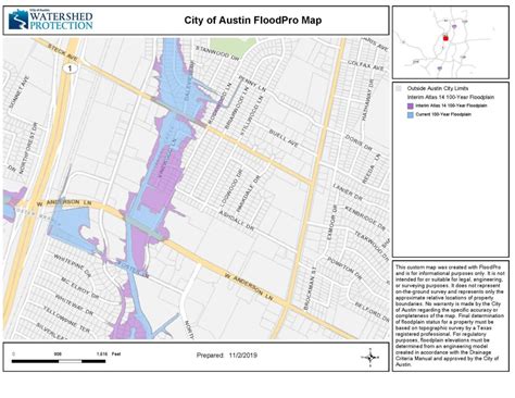 Maps Of The New 100 Year Floodplain In North Shoal Creek North Shoal