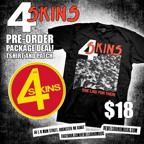 rebel sound music 4 skins one law shirt with or without patch