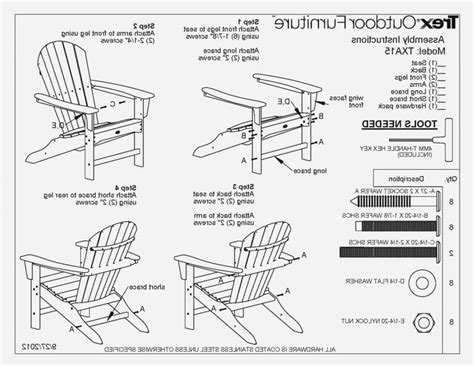 Template Printable Adirondack Chair Plans Resume Examples