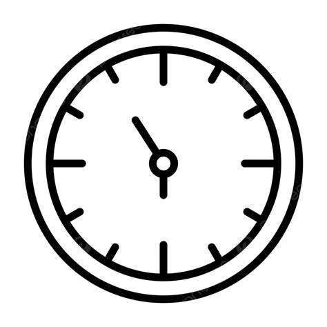시계 라인 아이콘 벡터 시계 아이콘 시계 시각 Png 일러스트 및 벡터 에 대한 무료 다운로드 Pngtree