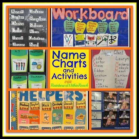 Name Charts Name Recognition Name Activities Name Art Projects